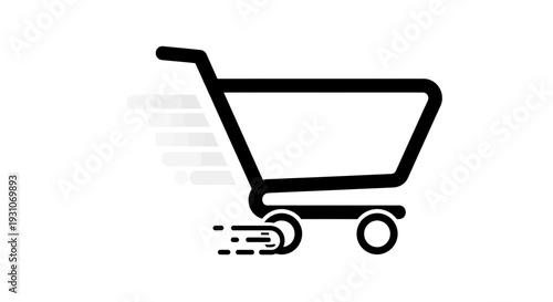 Dynamic online retail purchases illustration representing speedy transactions and efficient