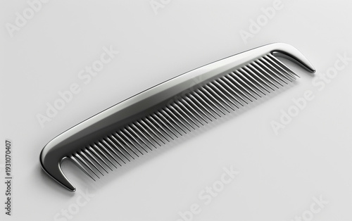 Minimalist Metal Pocket Comb with Sleek Matte Finish