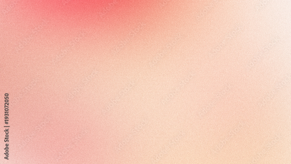 Fototapeta premium Pale peach pink grainy gradient background with grain noise texture