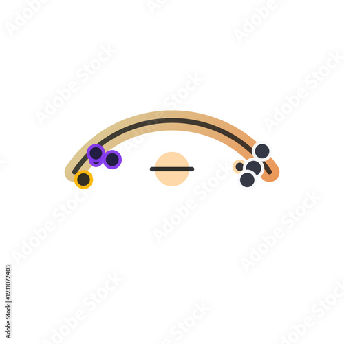 Abstract AI variation swell icon, dark gradient SVG