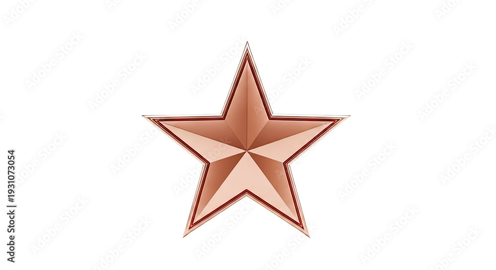 Obraz premium Polished Rose Gold Star