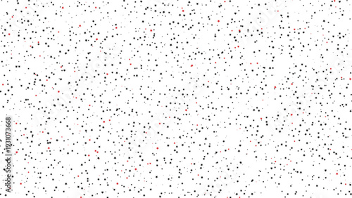 Seamless minimalist white background featuring a scattered pattern of small black and red stars perfect for modern celestial-themed wallpaper and festive greeting card designs