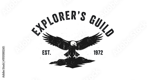 Explorers Guild Logo with Eagle and Established Date.