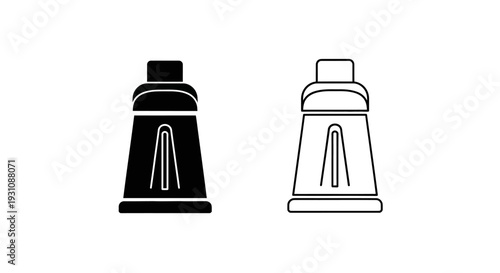 Black and white illustration of two chess pieces Vector
