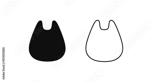 Black and white baby bibs for feeding and drool protection Vector