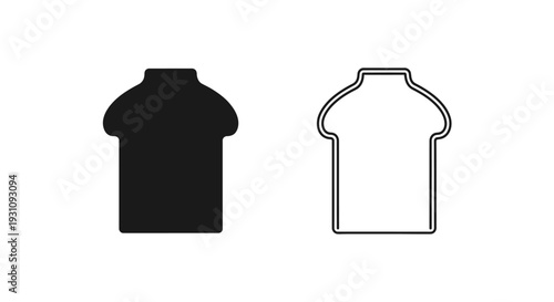 T-shirt design template with black and white color options Vector