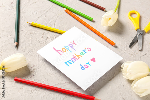 Greeting card with text HAP...