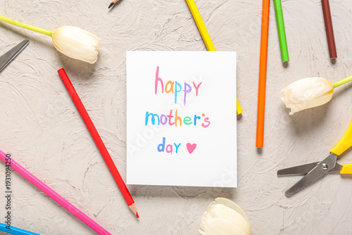 Greeting card with text HAP...