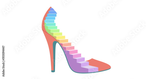 Rainbow High Heel Shoe.