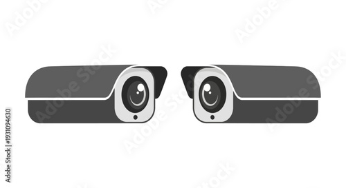 Security camera dual view.