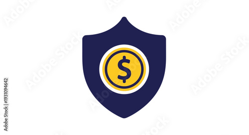 Shield with Dollar Sign.