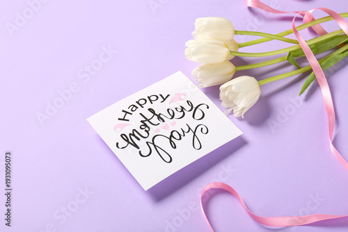 Card with text HAPPY MOTHER...