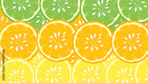 seamless citrus pattern, lemon slice isolated on white background, Freshness Orange Slice Frame, Fresh Orange Slice Illustration, orange vektor illustration, lime dan lemon vektor illustration.