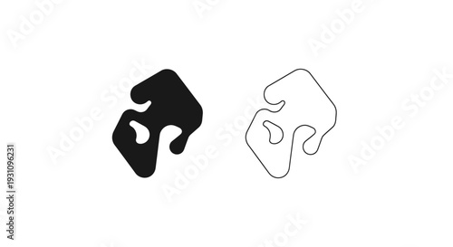 Jigsaw puzzle pieces fitting together perfectly in harmony Vector