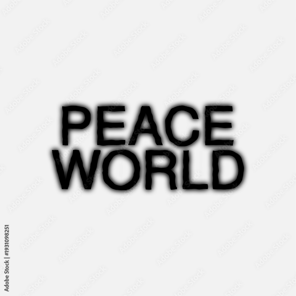 Fototapeta premium PEACE WORLD logo design vector