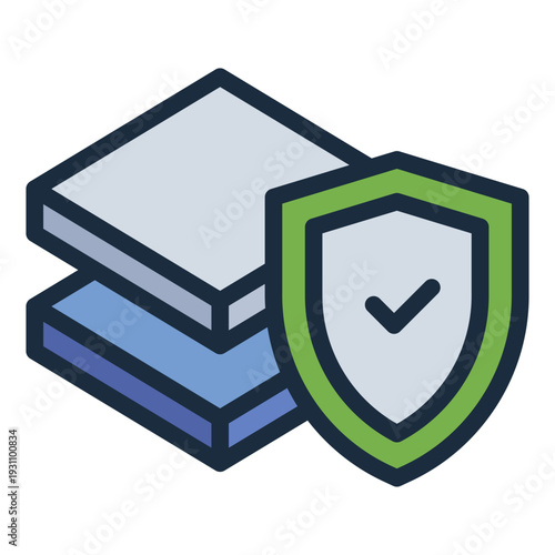 material durability filled line icon. wear resistance. long term performance. Engineering