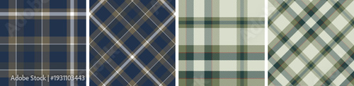 Flannel pattern set  for dress check, gingham , tartan plaid , tablecloth other modern and fashion print.