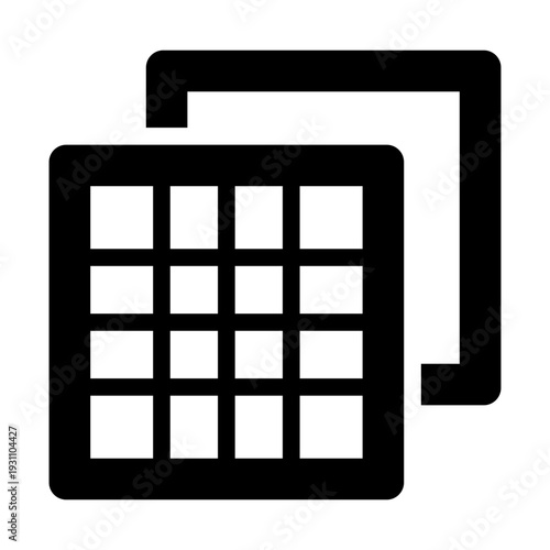 ceramic glyph icon. brittle solid type. heat resistance. material engineering