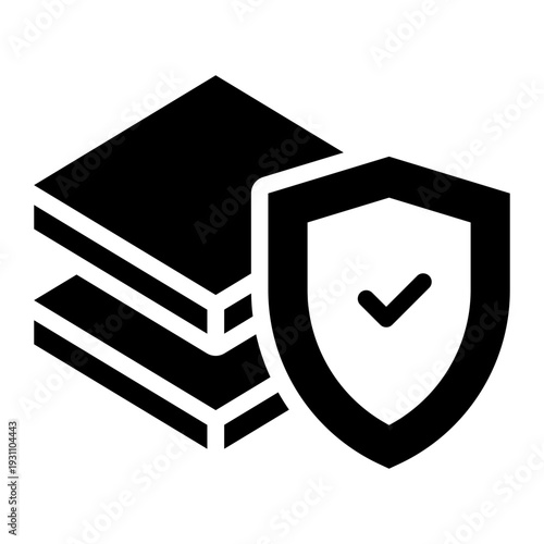 material durability glyph icon. wear resistance. long term performance. Engineering