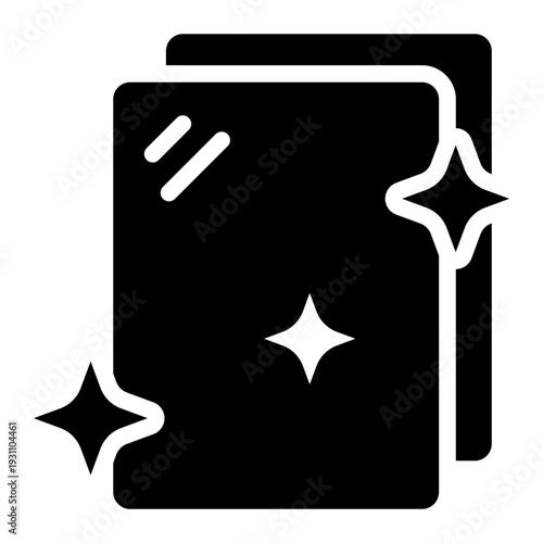 glass glyph icon. transparent solid. silica structure. brittle material