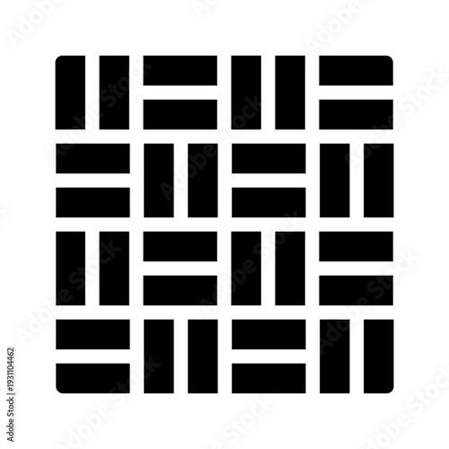 metamaterial glyph icon. engineered lattice. wave control. advanced physics