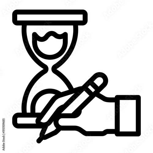 timer Line Icon