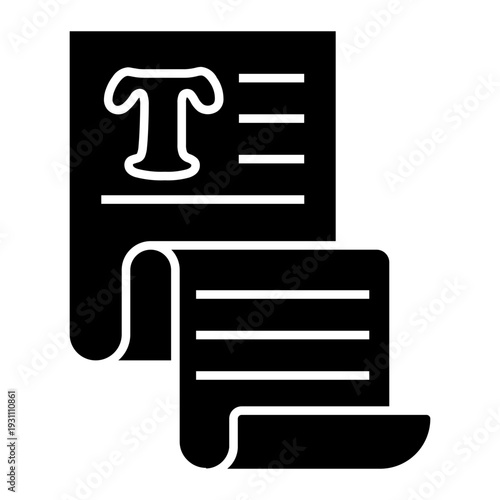 copywriting Solid icon