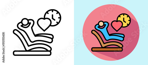 Relaxed Life lineisometric icon