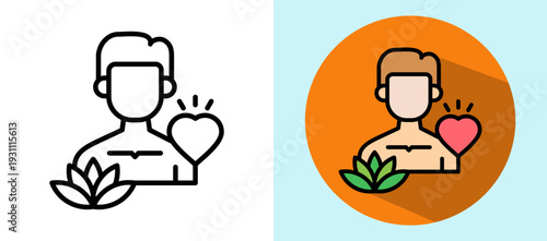 Personal Wellness lineisometric icon