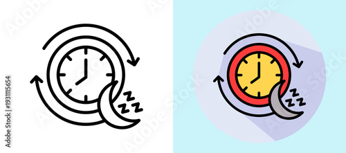 Peaceful Routine lineisometric icon