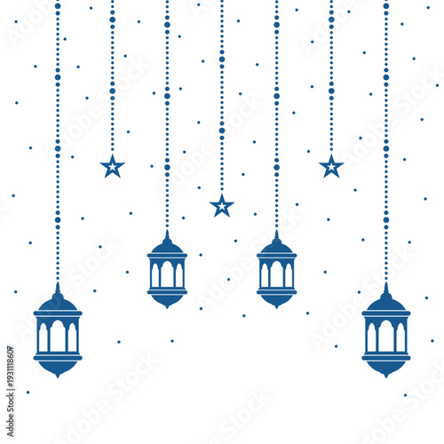 Vector Ramadan Lantern On White Background