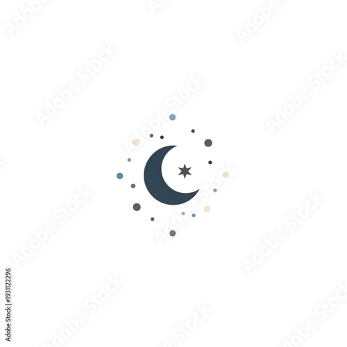 Abstract blue vector background with splash paint drops forming an eye of the world symbol in liquid ink style