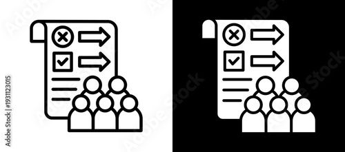 Social Norms whiteblack icon