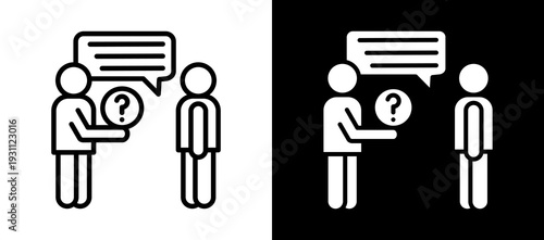 Human Response whiteblack icon