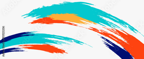 Colorful silhouette style design, grunge. Design concept to celebrate national sports day of badminton and basketball. Sports. modern