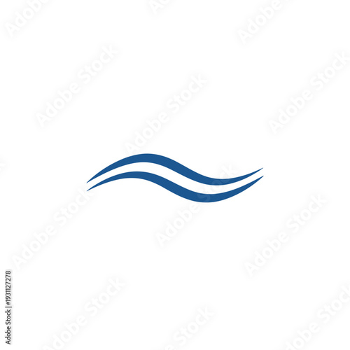 Free Download Abstract blue parallel wavy lines on a white background - GFXLoad