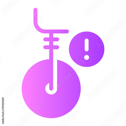 warning gradient icon