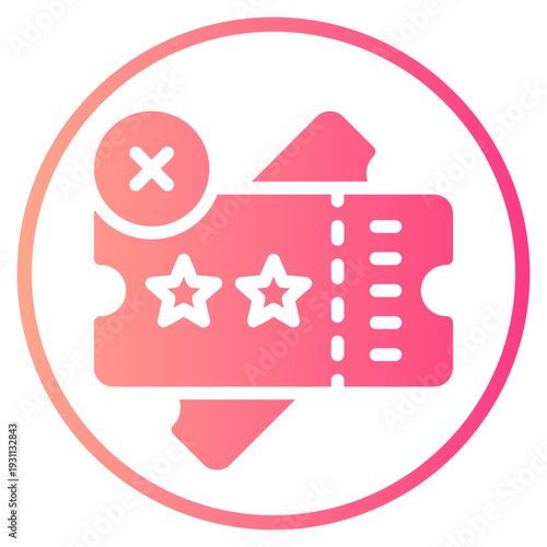 delete gradient icon