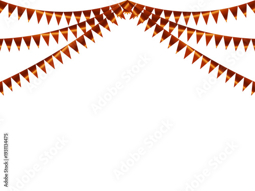 ガーランド三角、曲線、9オレンジF