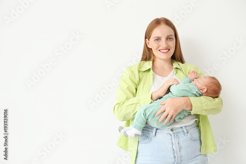 Beautiful young happy mothe...