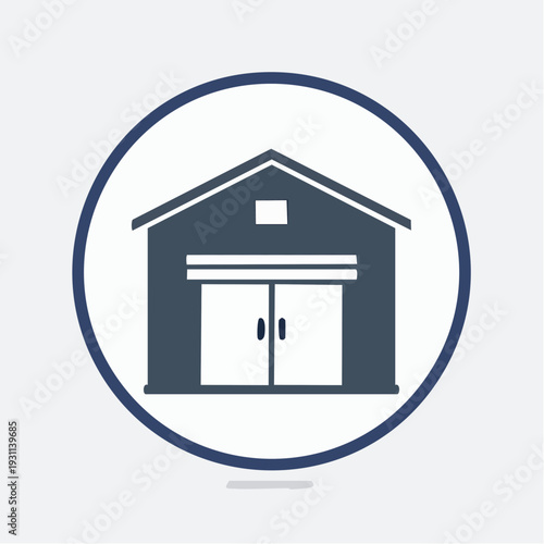 倉庫施設を表す建物アイコン