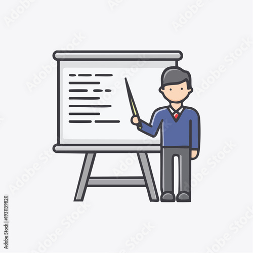 プレゼンテーションを行う講師アイコン