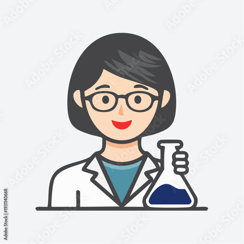 科学研究者の人物アイコン