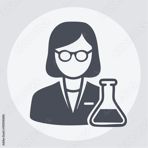 科学研究者の人物アイコン