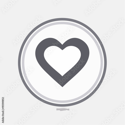 愛情・お気に入りを示すハートアイコン