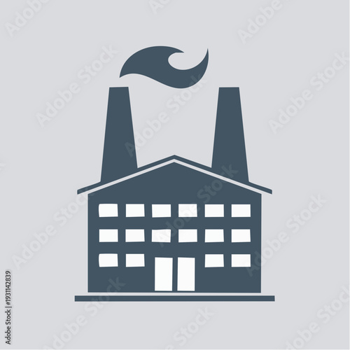 製造業を表す工場アイコン