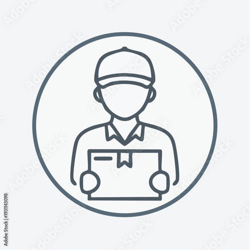 配送スタッフの人物アイコン