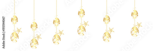 Hanging egg illustration background for easter day