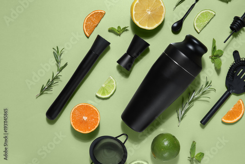 Modern bartender kit and co...