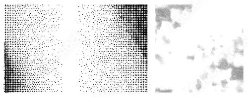Vector halftone using dot density variation, isolated background, scalable graphic, print design element, visual texture for digital and analog.